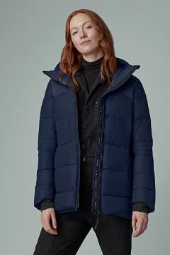 Chamarras Canada Goose Mujer Outlet - HyBridge Chaqueta De Plumas Azul Oscuro Marino KN3816574